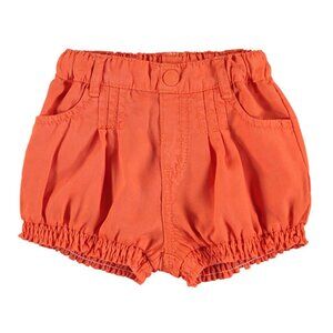 Mayoral Tangerine Elastic Waist leg Bubble Girls Solid Pleated Front Shorts 18M